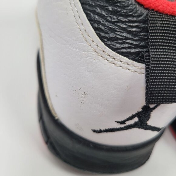 Air Jordan Retro 10 Men's White Black Basketball Sneakers 310805-102 US Size 10 - Picture 8 of 12